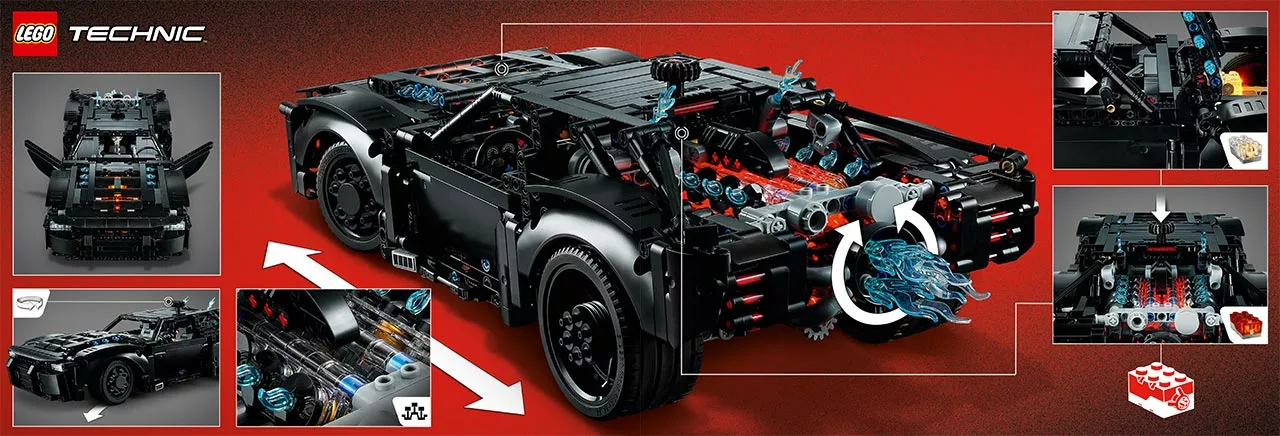 LEGO Technic 42127 BATMOBILE DI BATMAN, Modellino Auto da